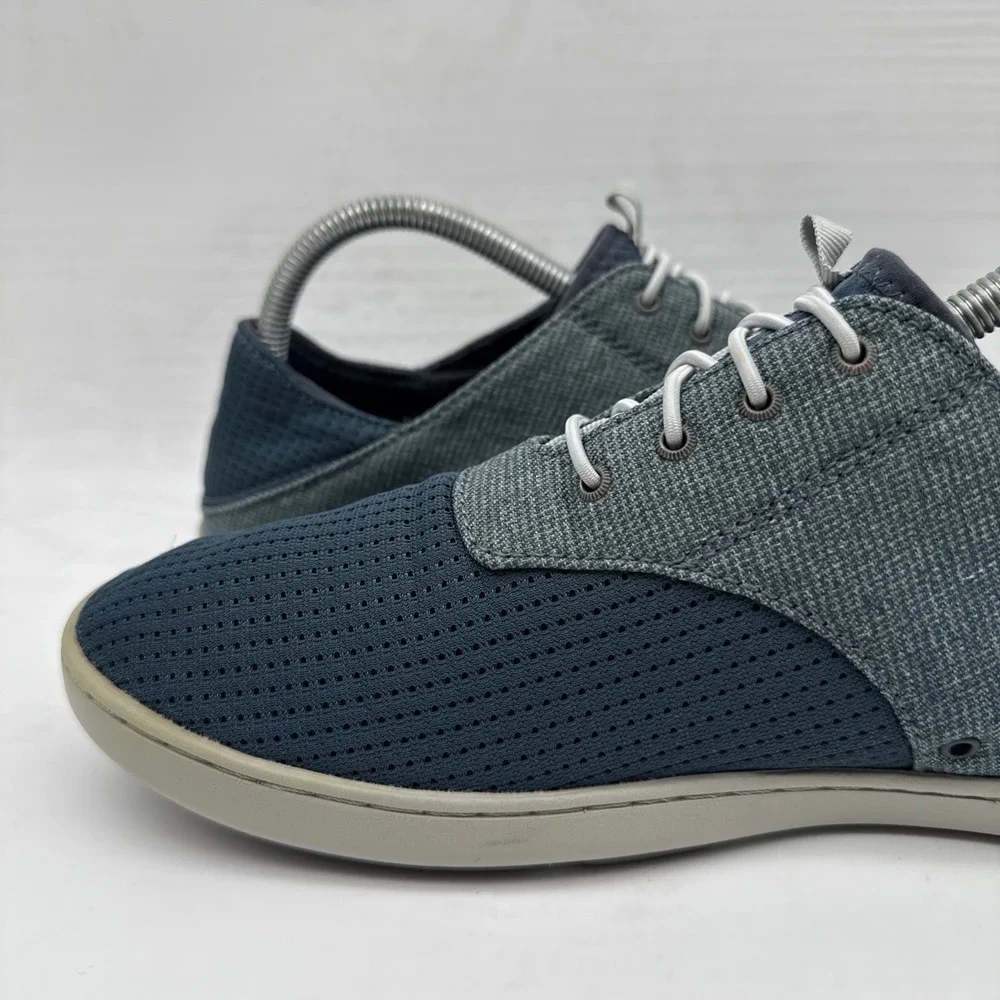 Olukai Nohea Moku Mens Size 8 Blue Mesh Boat Shoes Sneakers No Tie Slip On